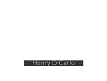 Tablet Screenshot of henrydicarlo.net